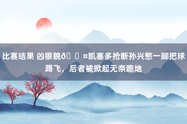 比赛结果 凶狠貌😤凯塞多抢断孙兴慜一脚把球踢飞，后者被掀起无奈跪地