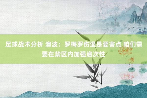 足球战术分析 澳波：罗梅罗伤退是要害点 咱们需要在禁区内加强递次性